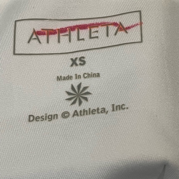 Athleta Tankini Swim Top Size XS Built In Underwire Bra Geometric Print - Picture 6 of 6